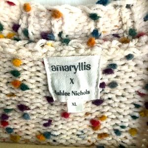 Amaryllis x Ashlee Nichols Confetti Cardigan. Size XL